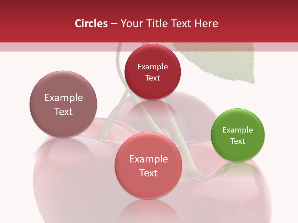 Red Objects Group PowerPoint Template