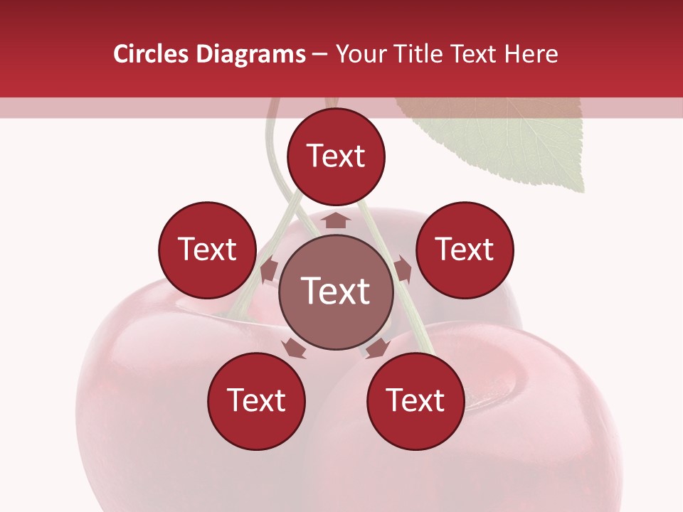 Red Objects Group PowerPoint Template