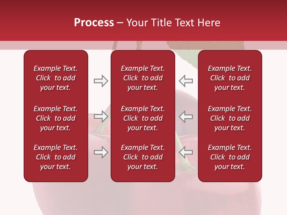 Red Objects Group PowerPoint Template