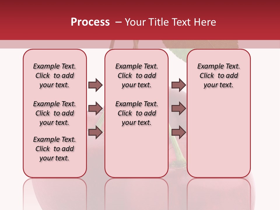Red Objects Group PowerPoint Template