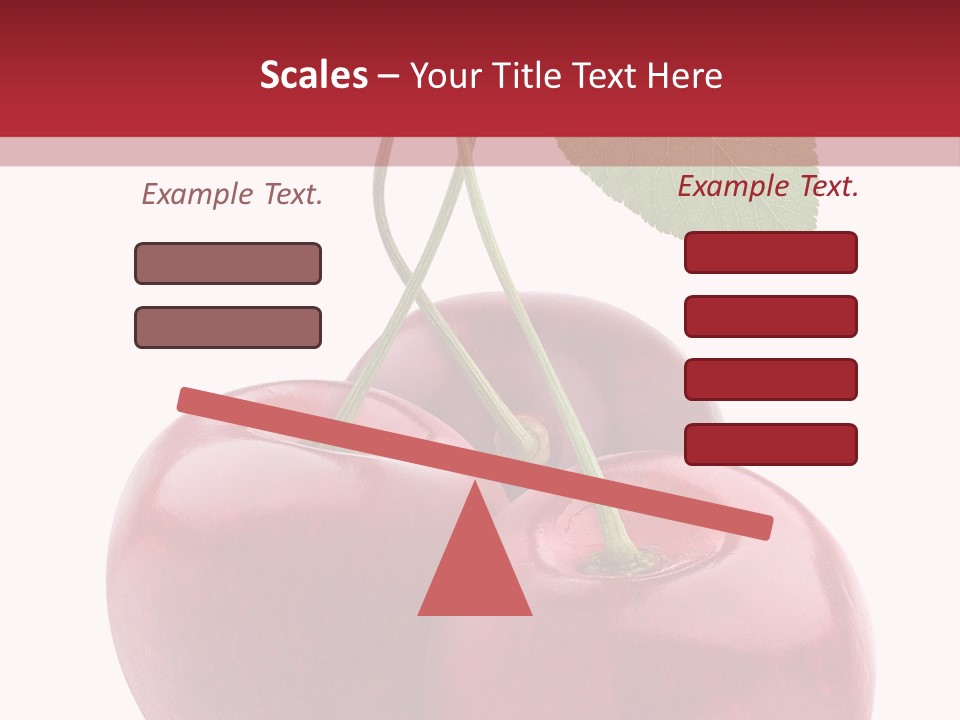 Red Objects Group PowerPoint Template