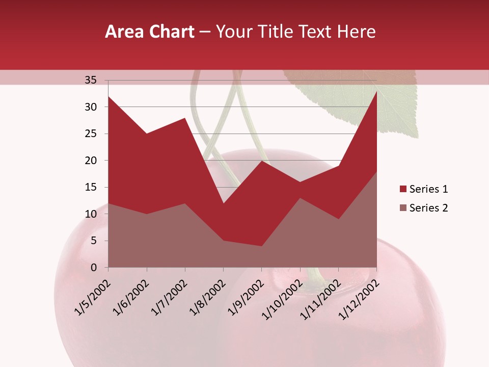 Red Objects Group PowerPoint Template
