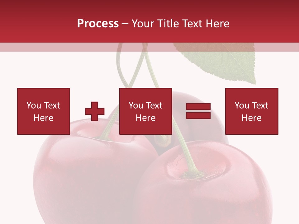 Red Objects Group PowerPoint Template