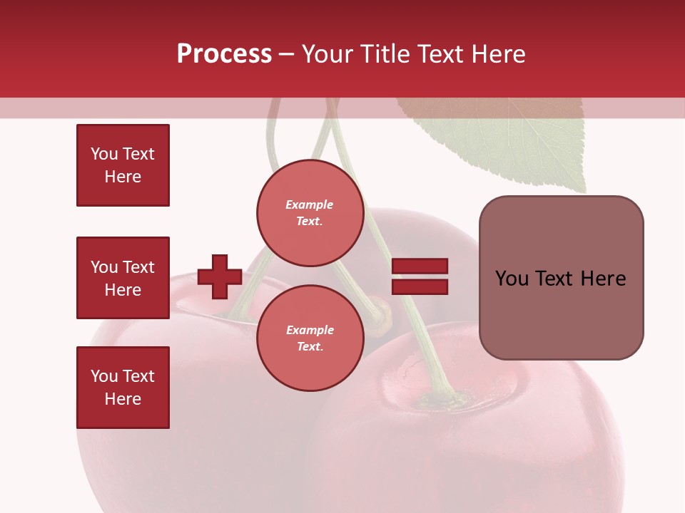 Red Objects Group PowerPoint Template