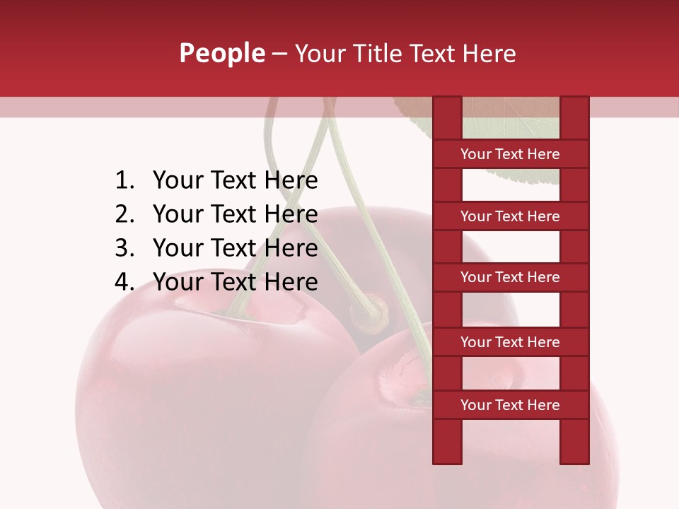 Red Objects Group PowerPoint Template