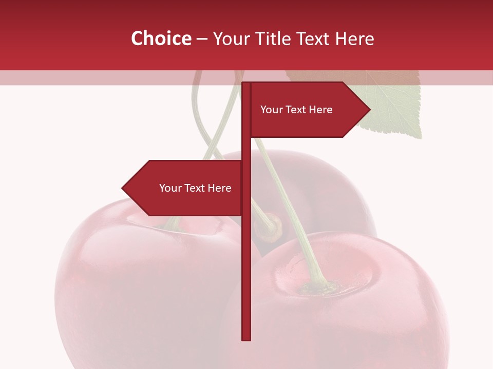 Red Objects Group PowerPoint Template