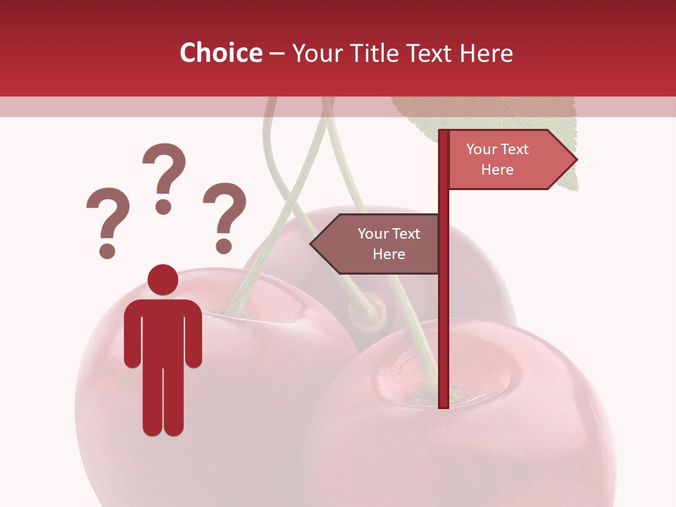 Red Objects Group PowerPoint Template