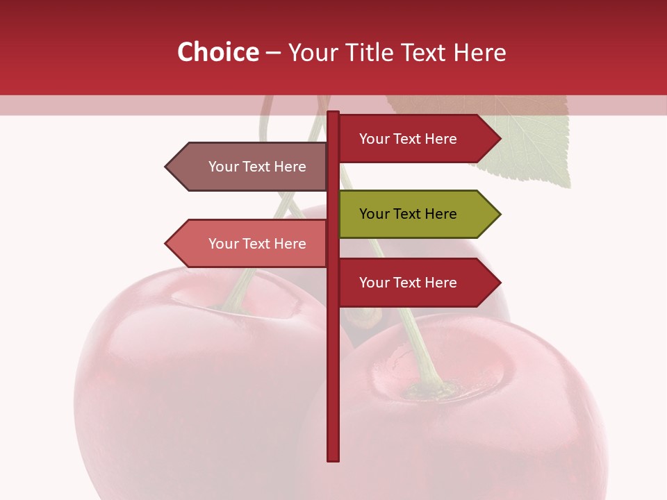 Red Objects Group PowerPoint Template