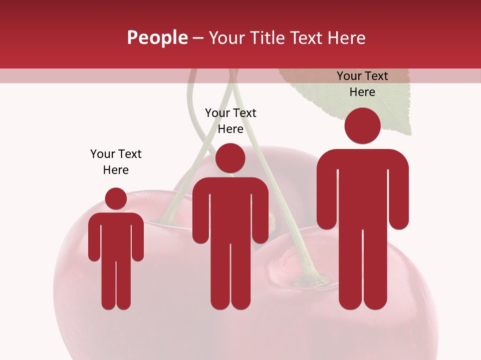 Red Objects Group PowerPoint Template