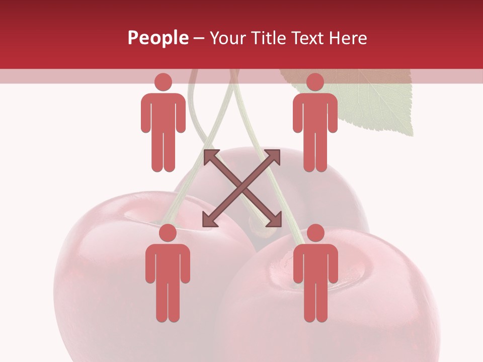 Red Objects Group PowerPoint Template