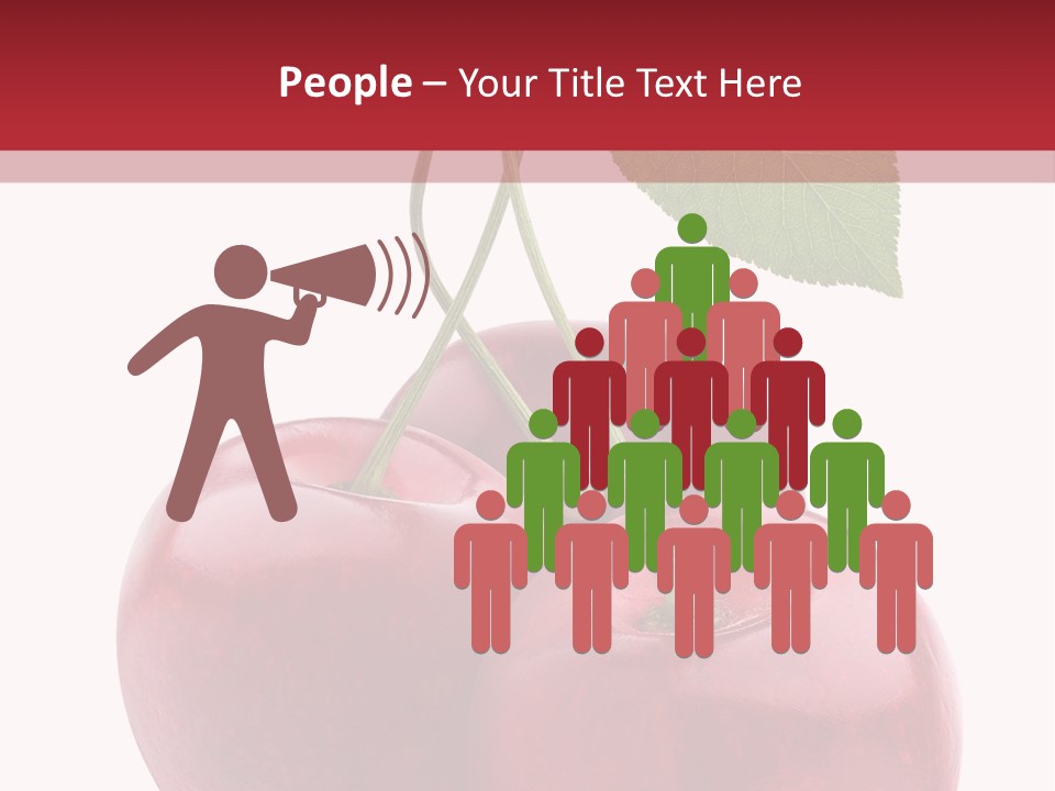 Red Objects Group PowerPoint Template