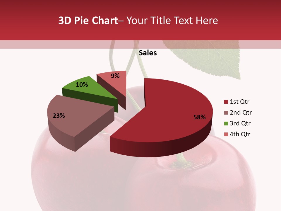 Red Objects Group PowerPoint Template