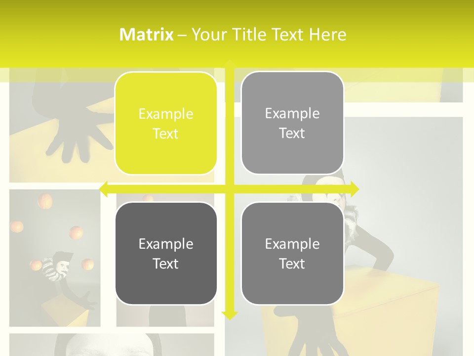 Grimace Character Black PowerPoint Template