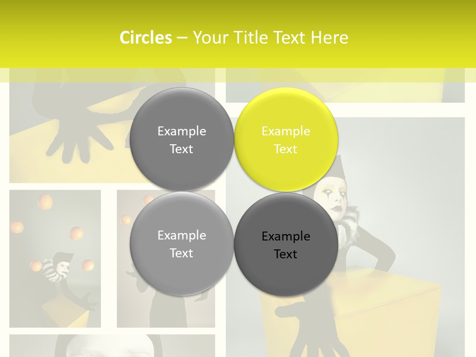 Grimace Character Black PowerPoint Template