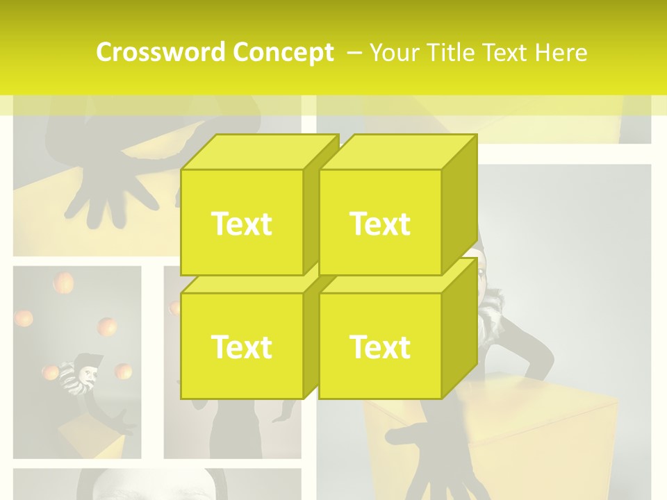 Grimace Character Black PowerPoint Template