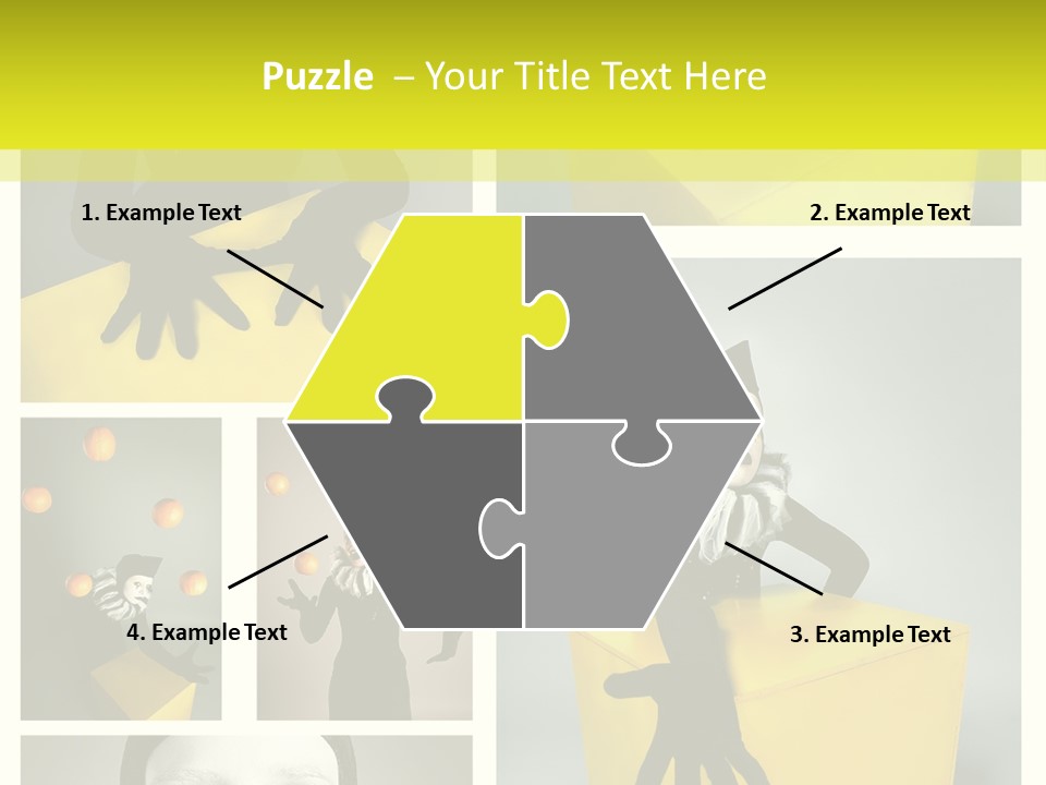 Grimace Character Black PowerPoint Template