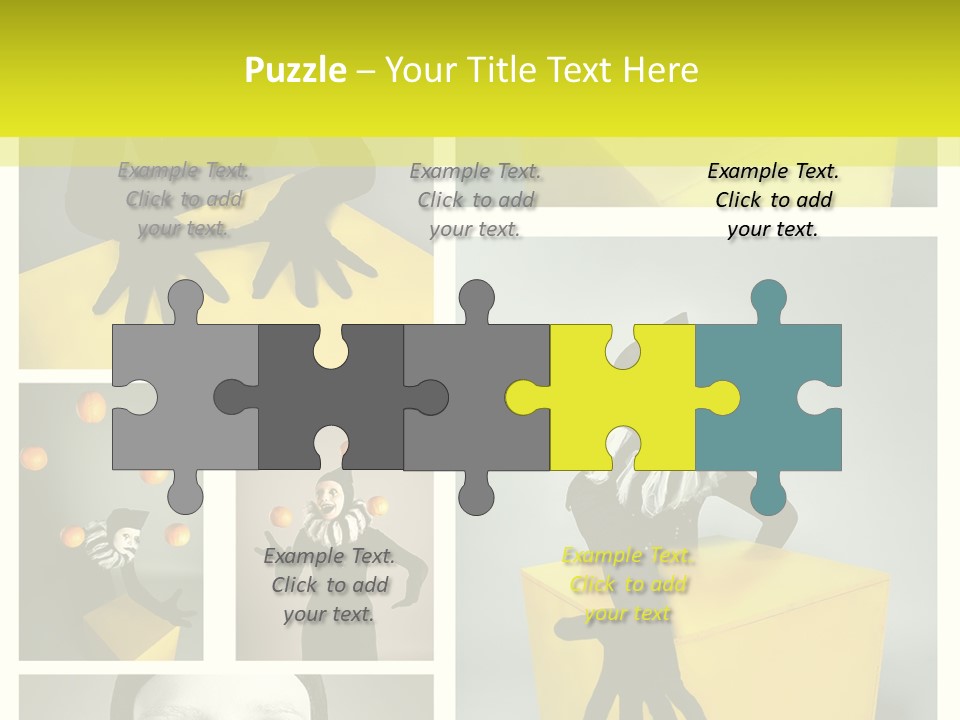 Grimace Character Black PowerPoint Template