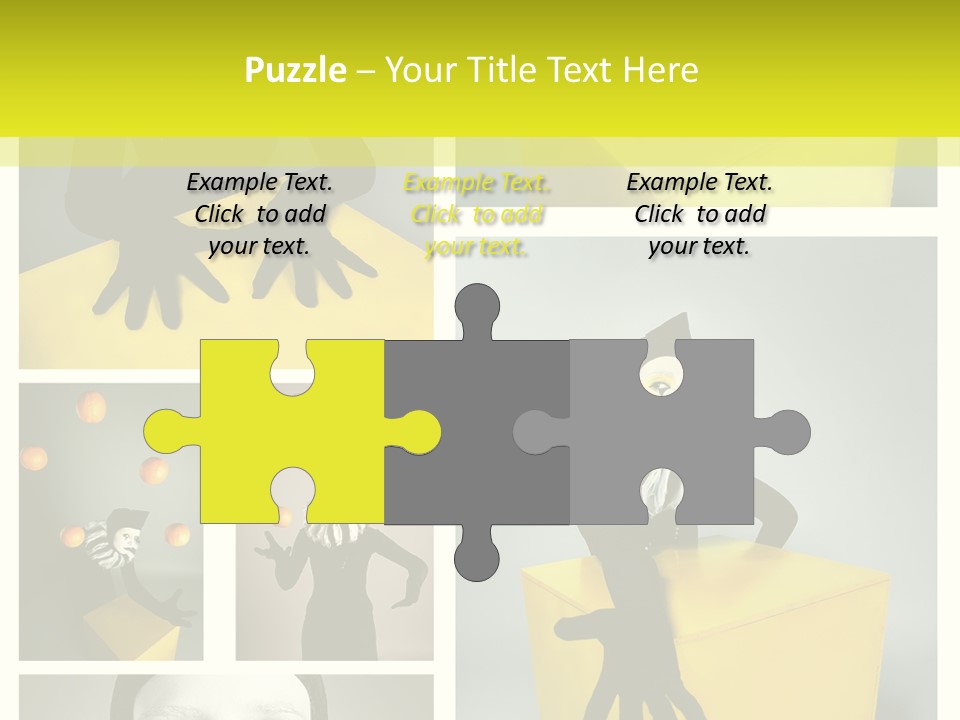 Grimace Character Black PowerPoint Template