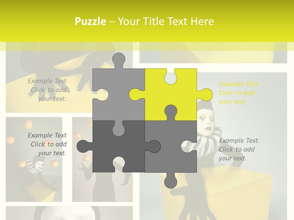 Grimace Character Black PowerPoint Template