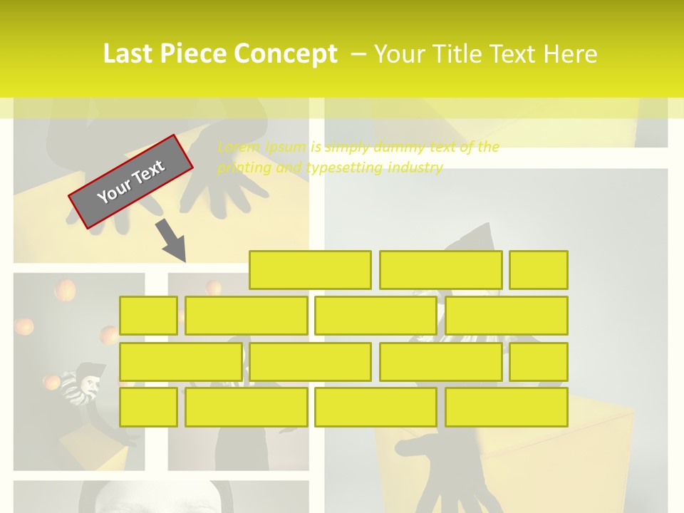 Grimace Character Black PowerPoint Template