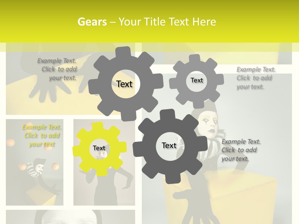 Grimace Character Black PowerPoint Template