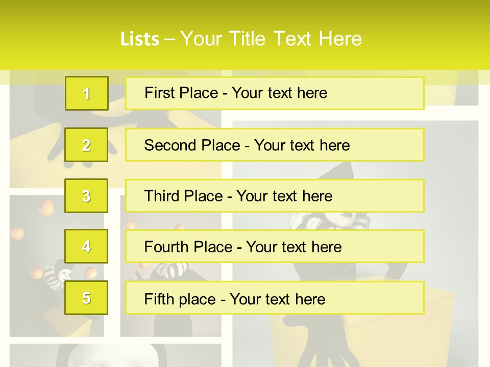 Grimace Character Black PowerPoint Template