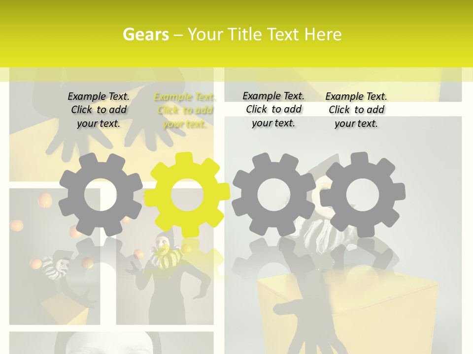 Grimace Character Black PowerPoint Template