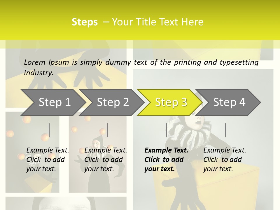 Grimace Character Black PowerPoint Template