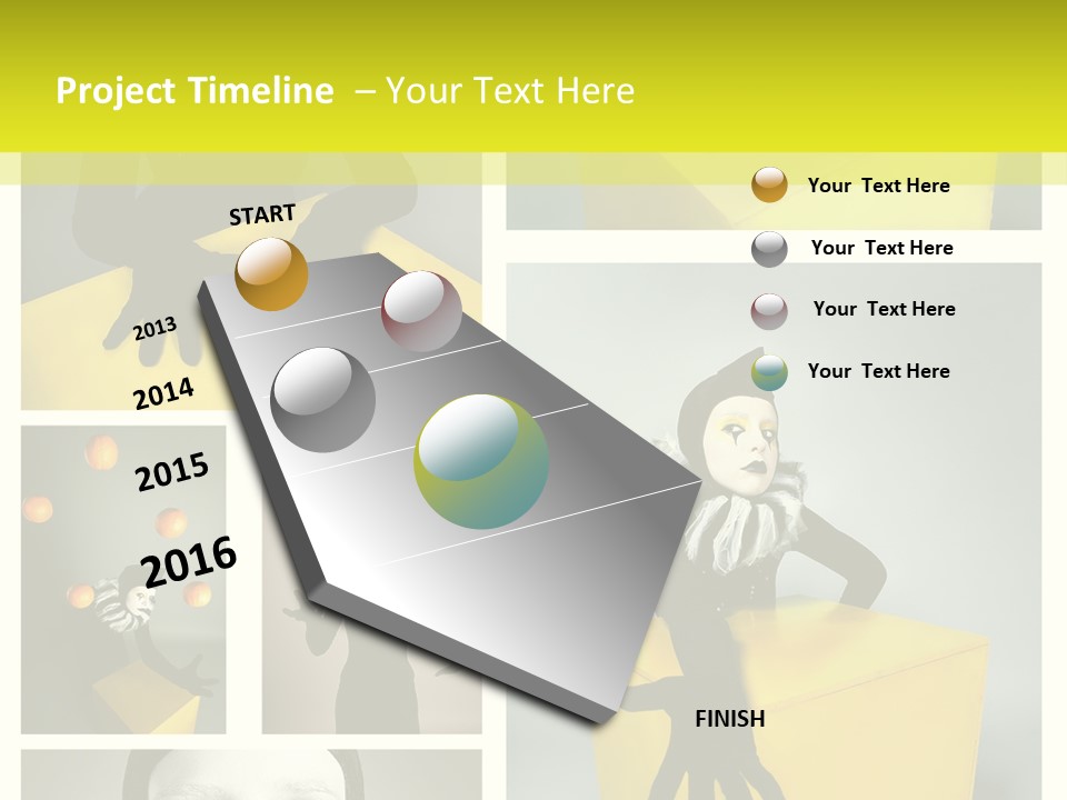 Grimace Character Black PowerPoint Template