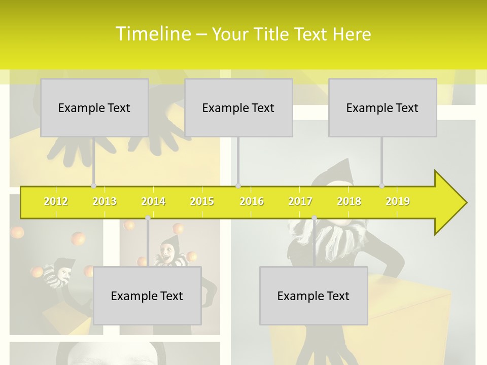 Grimace Character Black PowerPoint Template