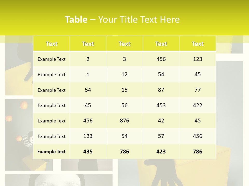 Grimace Character Black PowerPoint Template