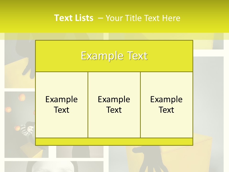 Grimace Character Black PowerPoint Template