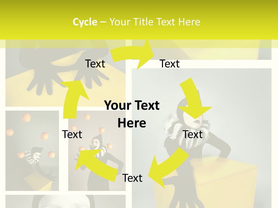 Grimace Character Black PowerPoint Template