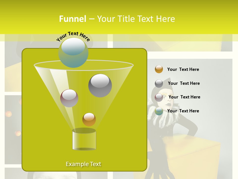 Grimace Character Black PowerPoint Template
