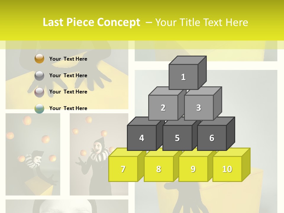 Grimace Character Black PowerPoint Template