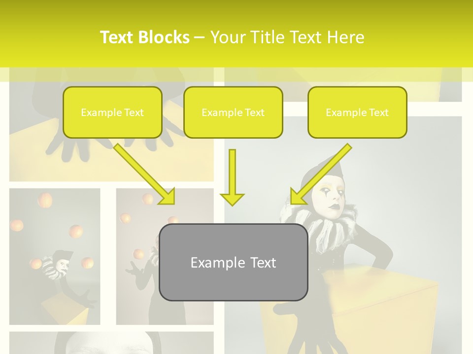 Grimace Character Black PowerPoint Template