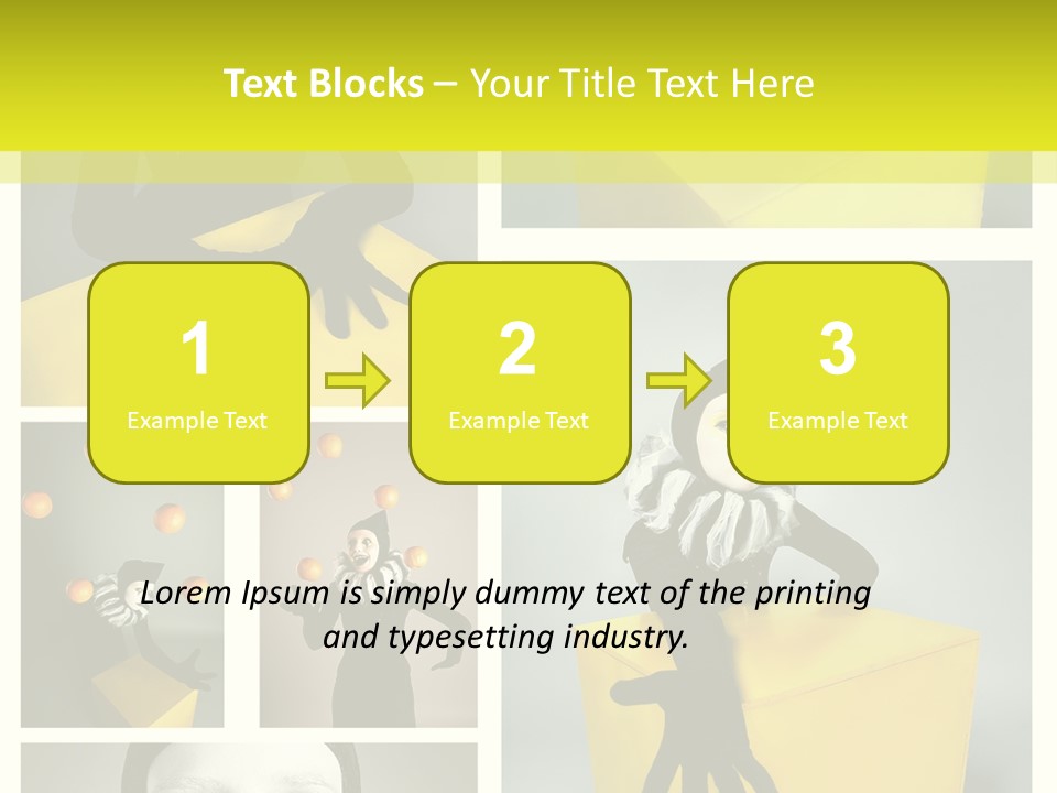 Grimace Character Black PowerPoint Template