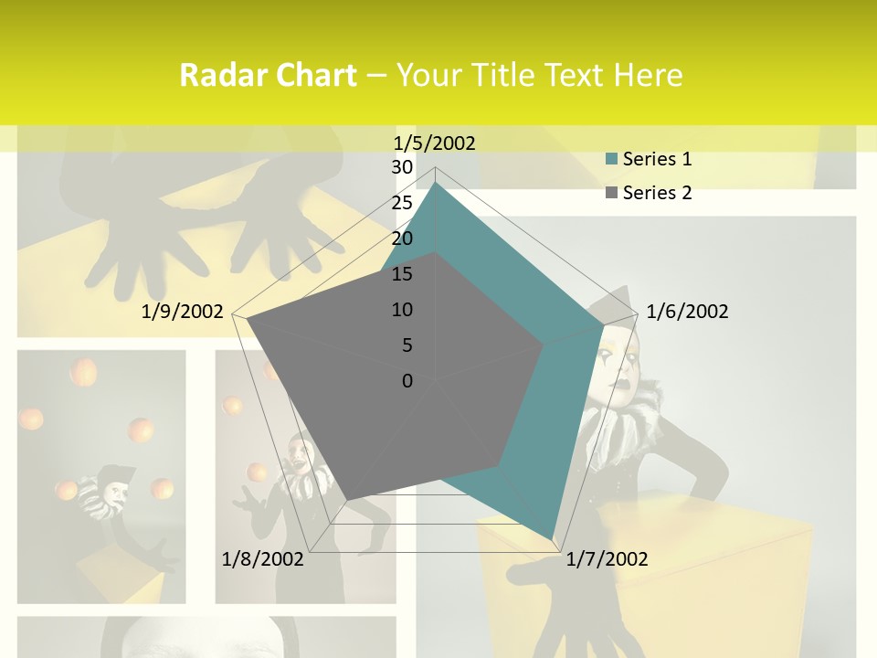 Grimace Character Black PowerPoint Template