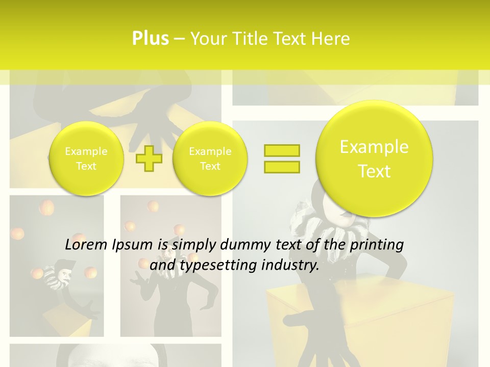 Grimace Character Black PowerPoint Template