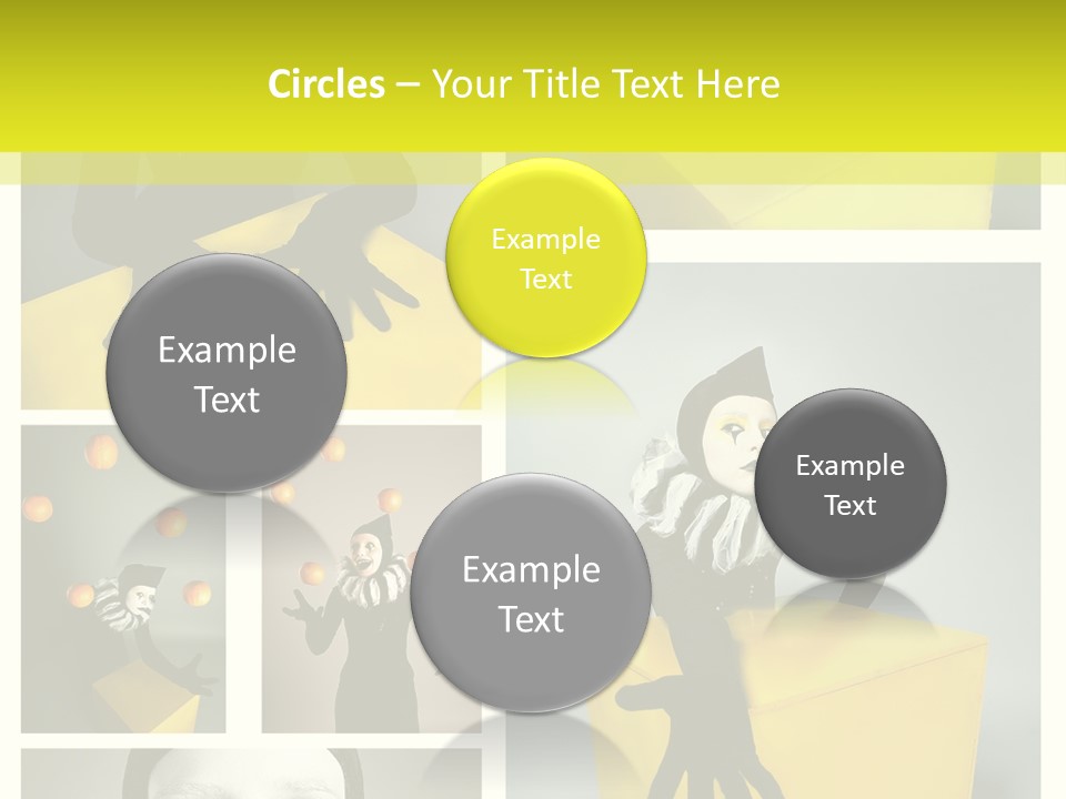 Grimace Character Black PowerPoint Template