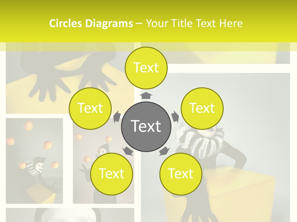 Grimace Character Black PowerPoint Template