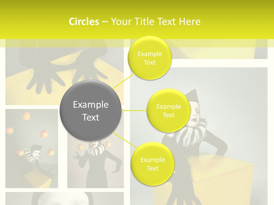 Grimace Character Black PowerPoint Template