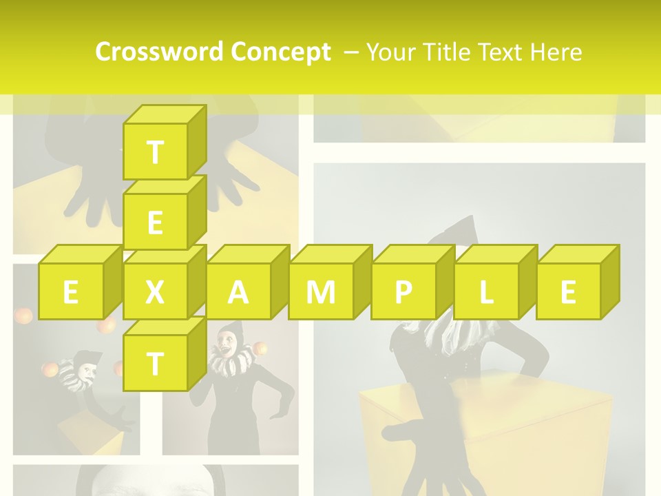 Grimace Character Black PowerPoint Template