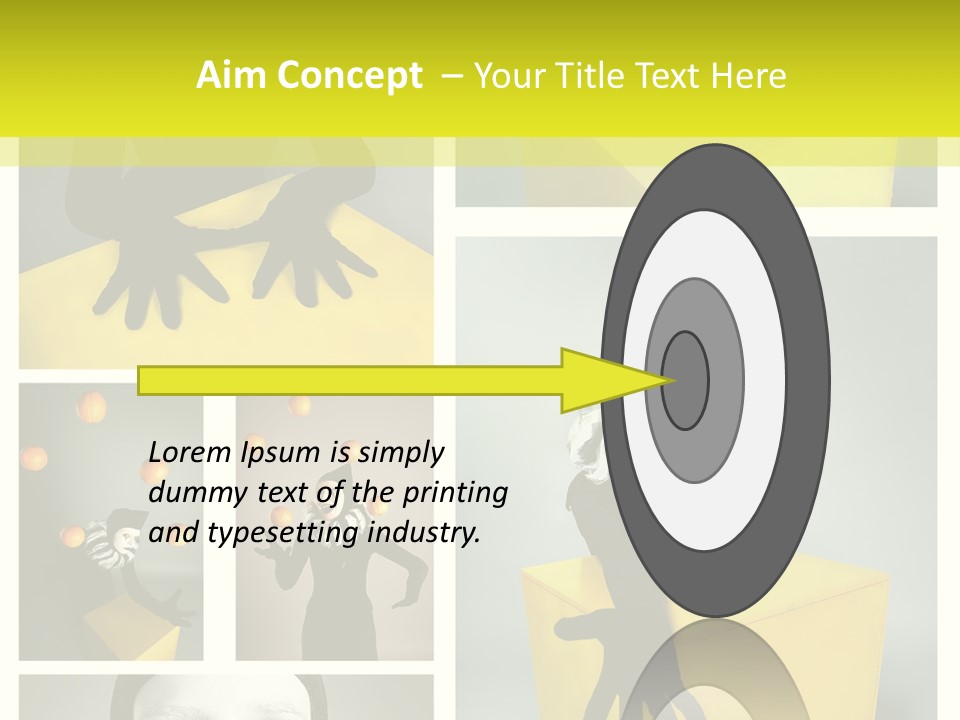 Grimace Character Black PowerPoint Template