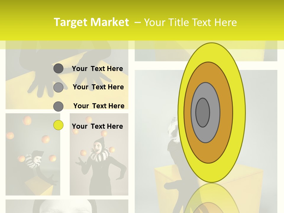 Grimace Character Black PowerPoint Template