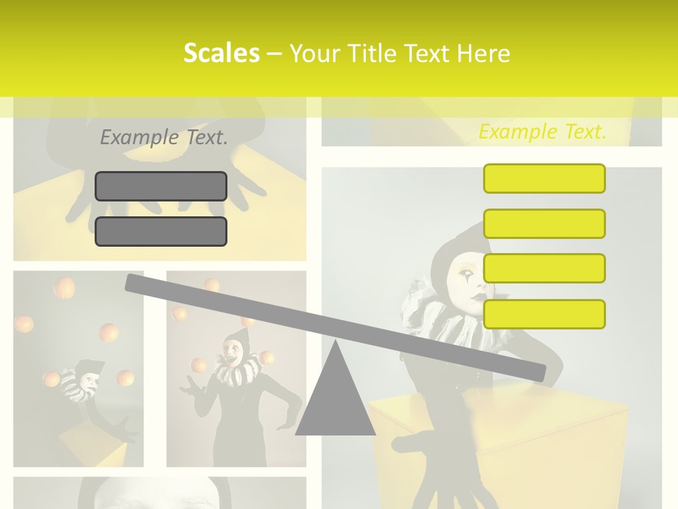 Grimace Character Black PowerPoint Template