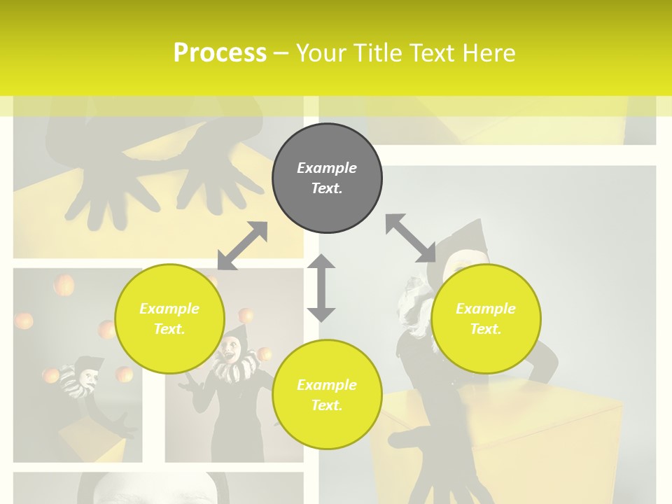 Grimace Character Black PowerPoint Template