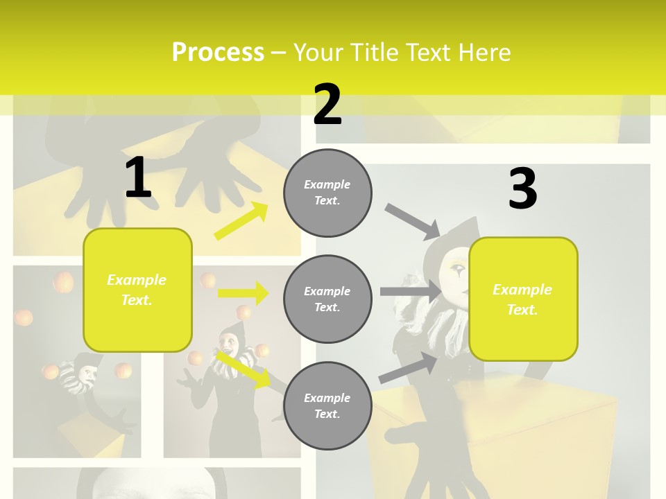 Grimace Character Black PowerPoint Template