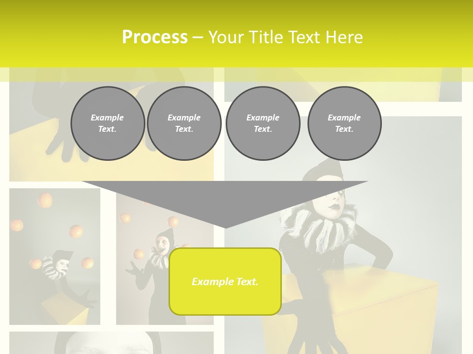 Grimace Character Black PowerPoint Template