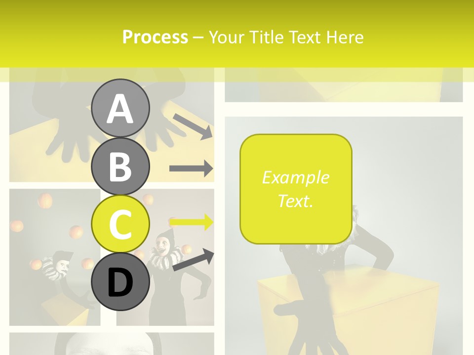 Grimace Character Black PowerPoint Template